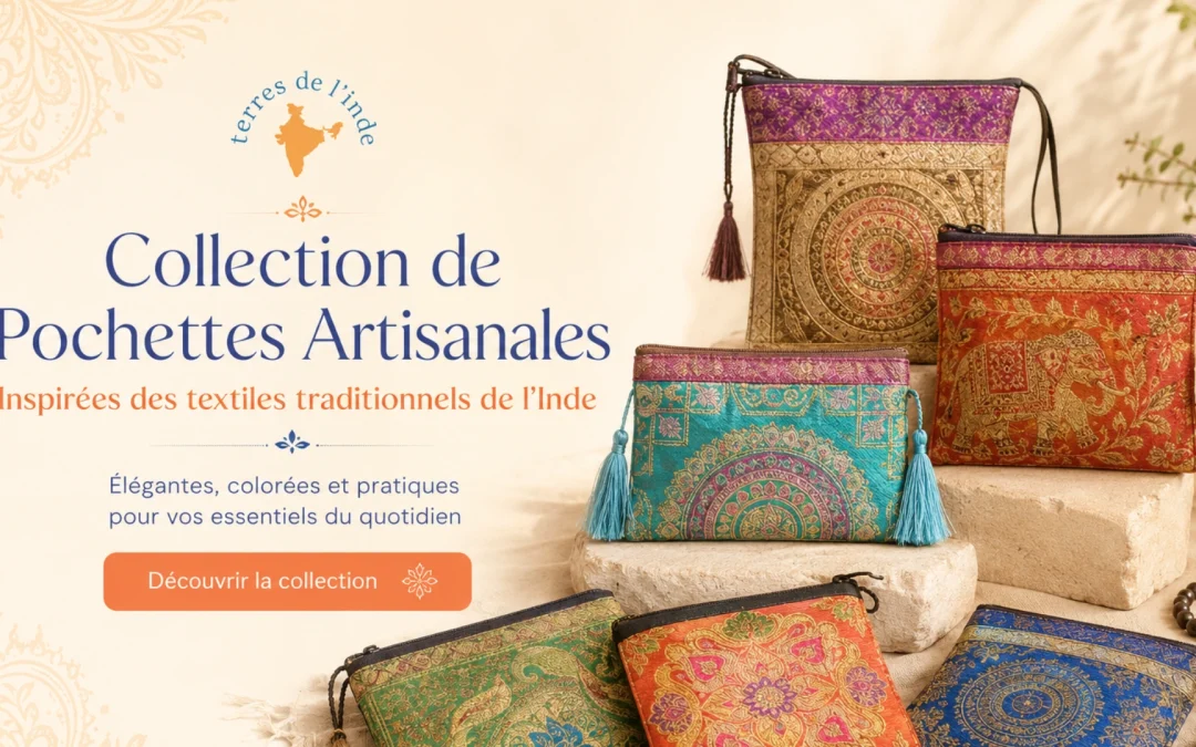 Pochettes Indiennes : Élégance des Textiles Traditionnels et Style Bohème
